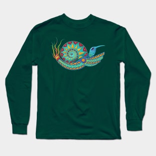 Hummingbird Snail Long Sleeve T-Shirt